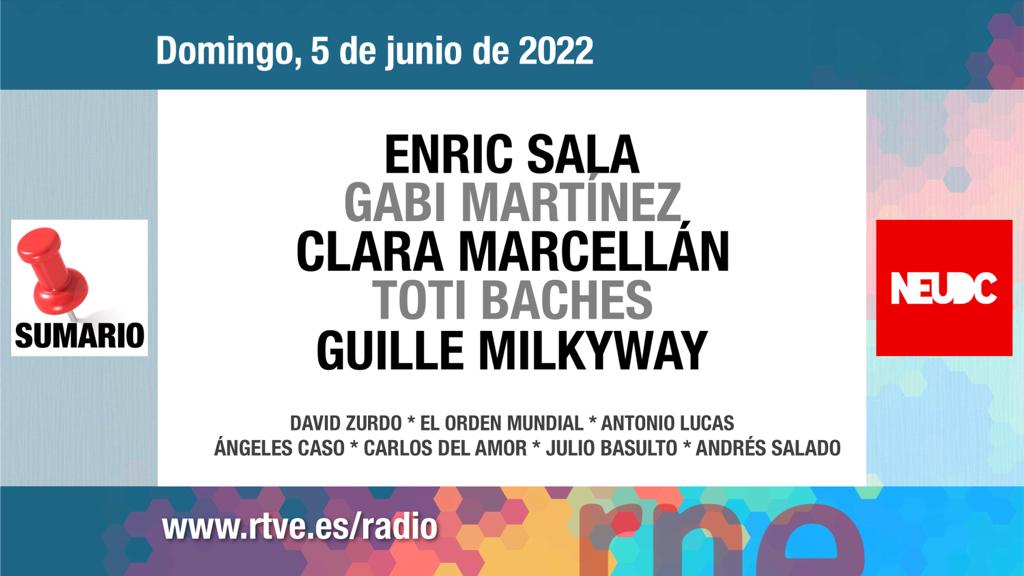 ⭕ Mañana DOMINGO, 05/06/22 

Además de nuestros colaboradores...
 
INVITADOS | 👥 

☕<a href="/Enric_Sala/">Enric Sala</a>
📚<a href="/GabiMartnez/">Gabi Martínez</a>
📚<a href="/Libreria_Moises/">Librería Moises</a>  
✉#ClaraMarcellán (<a href="/MuseoThyssen/">Museo Thyssen</a>)
👩<a href="/BachesToti/">Toti Baches 🎗️</a>
🎙<a href="/guillemilkyway/">Guille Milkyway</a>