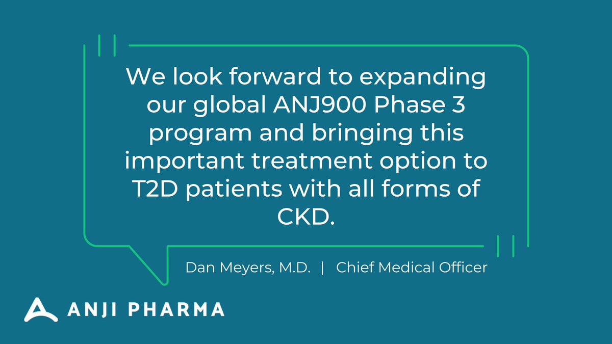 AnjiPharmaUS's tweet photo. We are proud to have made great progress in the global development of ANJ900 so that we may bring new treatment options to type 2 diabetes patients with chronic kidney disease. Connect with us at #ADA2022 to learn more. https://t.co/2eD8FDOJIw  #Metformin #diabetes https://t.co/eKLcZnbgwH