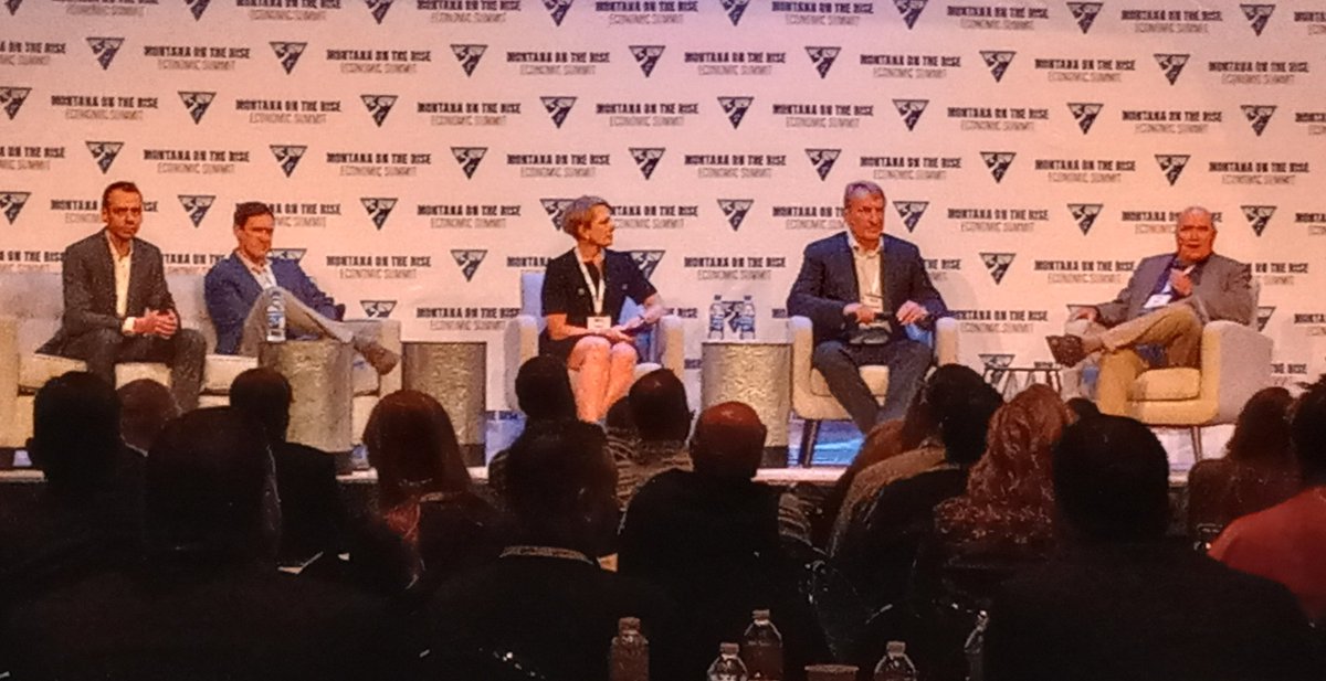 Another powerhouse panel at #MTontheRise: Biotechnology + The Future of Medicine with FYR Diagnostics, <a href="/GoldenHelixInc/">Golden Helix, Inc.</a>, Roche/Genentech, and <a href="/ShodairCH/">Shodair Children's Hospital</a>. Thank you, panelists and moderator, Mark Jutila with <a href="/MTBioscience/">Montana Bioscience</a>!