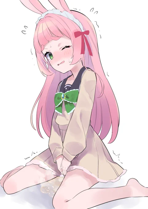 兎野さくらさんの泣きじゃくり赤面おもらしファンアートです! 