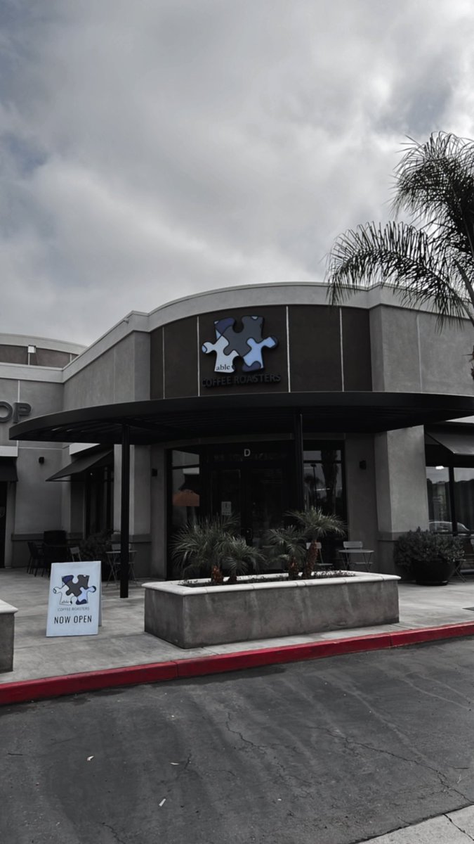 Gm! ✨ getting our coffee today at Able Coffee Roasters in Orange County CA - a company dedicated to creating more jobs for adults on the autism spectrum 🤘 if you’re ever in the area, please check them out! You can also order coffee online theableworkers.com #Autism