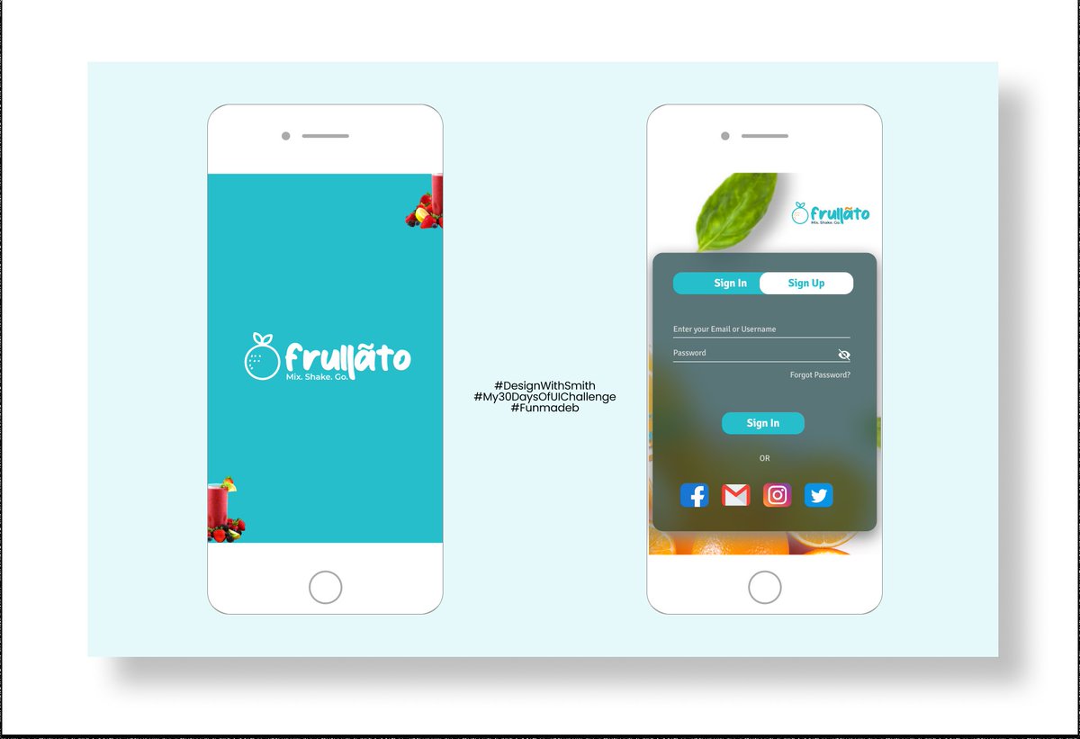 funmadeb_'s tweet photo. So I joined this #DesignWithSmith and #My30daysOfUIChallenge to refresh my UI design skills.

@elijahsmithB is an intelligent Designer who doesn't hoard his talented skills.

I'm happy to be doing this.
Here's my submission for Day 1 (started yesterday though). https://t.co/3aaweTpMKC