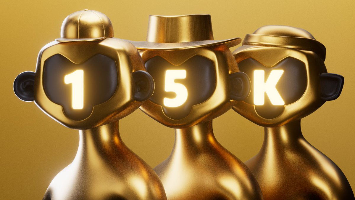 OrbitalApes's tweet image. 🎉🎉15K Followers 🎉🎉

Our community grows bigger everyday 🦍

The #OrbitalApes are the strongest community on @EvmosOrg 

As Apes, we are

👉 Top 1 Validator
👉 Largest NFT Marketplace
👉 Best NFT collection 

As always, thank you Apes for bringing us here! 

Keep Aping 🦍🍌