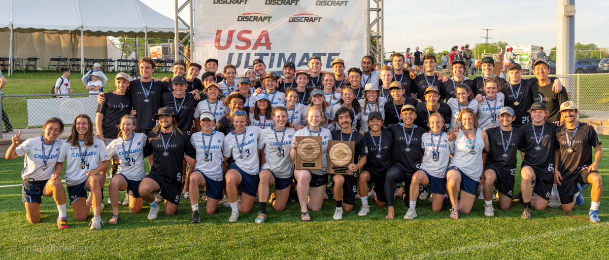 sink123sqdu's tweet photo. "A championship so nice, you'll win it twice (in a row)." It's time to party🎉 @UNC_Pleiades. Congrats on a fantastic season!
#TarHeelsStayActive #ultimate https://t.co/4aq9PczPQk