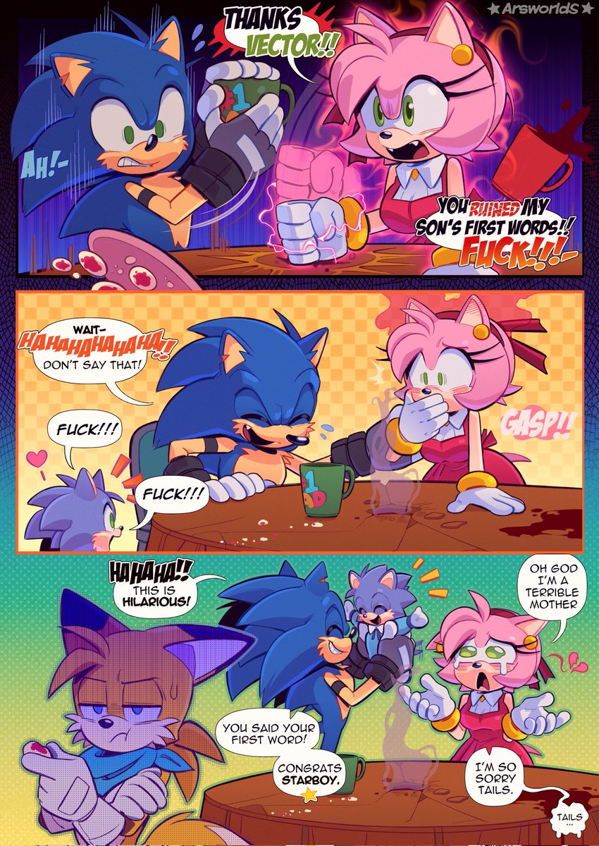 Teaching the baby to speak✨️ Part.1 🧽📚
#SonicTheHedgehog 