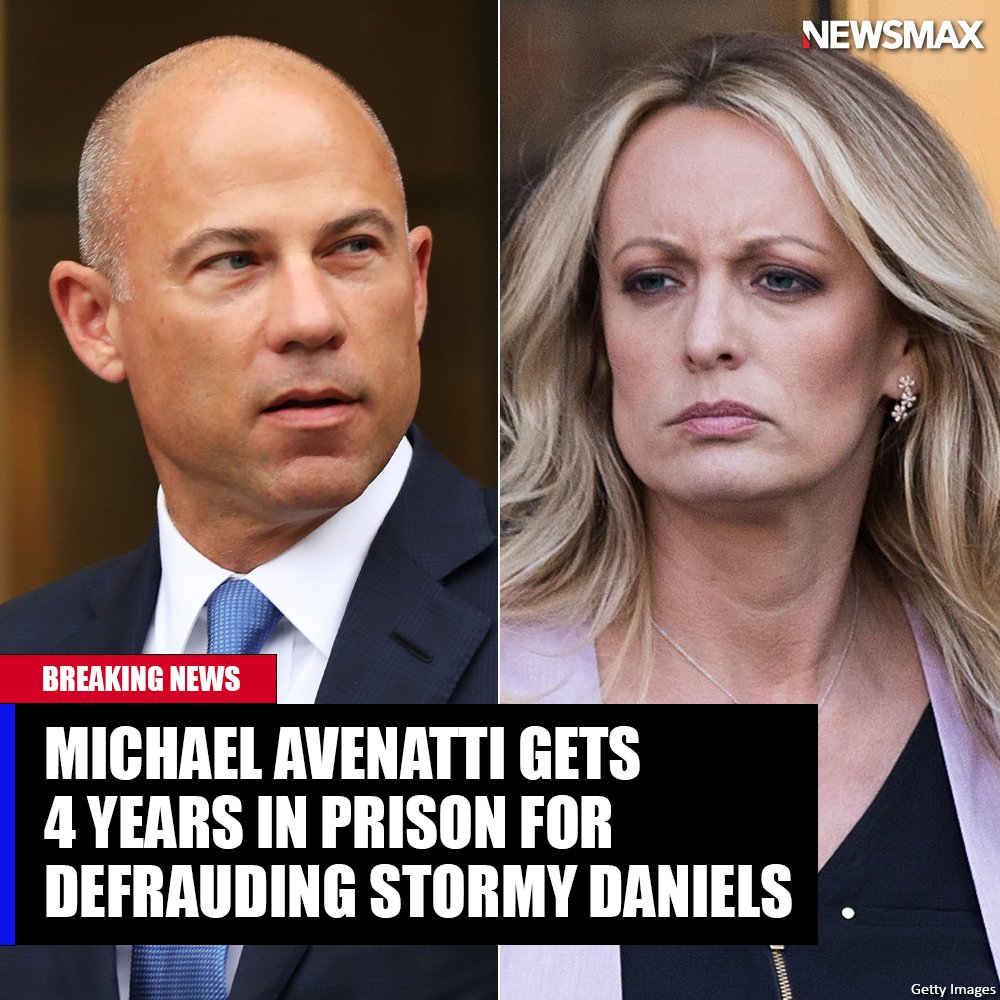 BREAKING: Michael Avenatti was sentenced to four years in prison for defrauding his best-known former client. bit.ly/3m6KliK