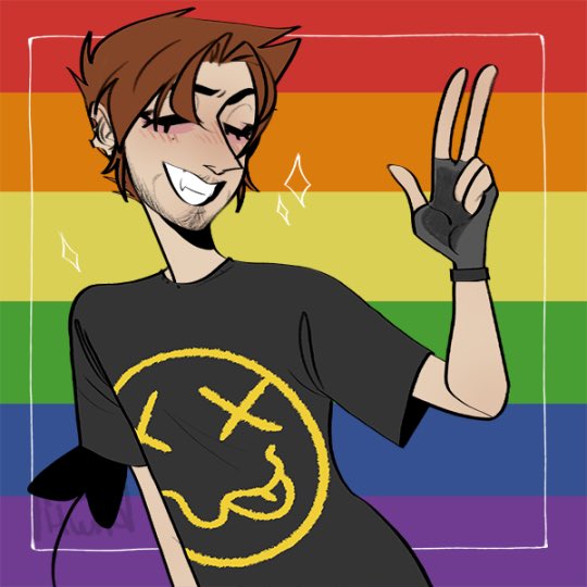 I have been getting hate about being bisexual and Supporting lgbtq+ and I’m a big fan so can you do me a Favor? My Drawing of u btw