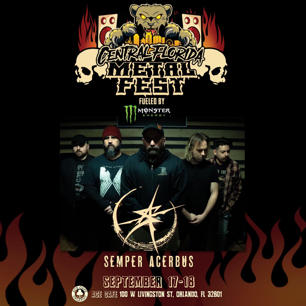 We are thrilled to announce we will be playing Central Florida Metal Fest in September! Get your tickets now at cflmetalfest.com! 

#semperacerbus #centralfloridametalfest #orlandoflorida #metal #metalfest #monsterenergy #metalcore #festival