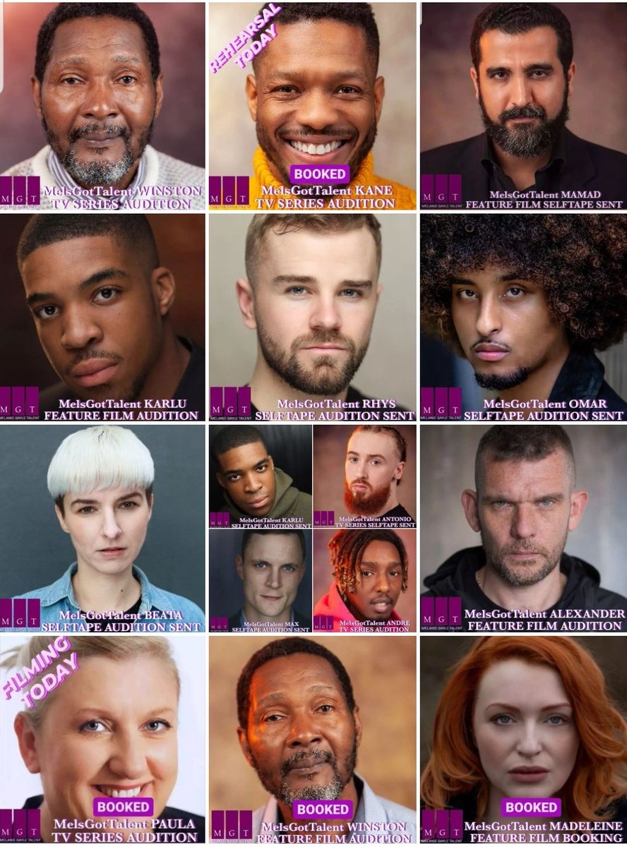 MelsGotTalent's tweet photo. Wow, it's been a short but very productive week for #MelsGotTalent #Actor & #Actresses #FeatureFilm & #TV Series roles BOOKED & #selftape #auditions sent off for some amazing opportunities.
#TeamMGT are putting in the work!! Super #Proud & happy #talentagent πππ½π #diversity https://t.co/tLa2YtmbgJ