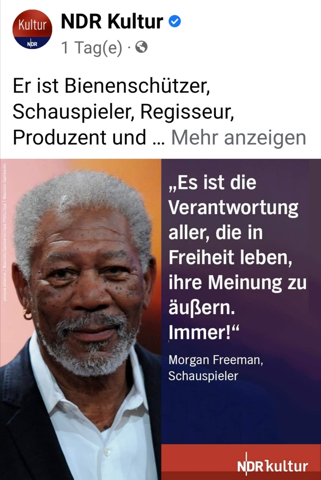 Happy Birthday
Morgan Freeman (85) 