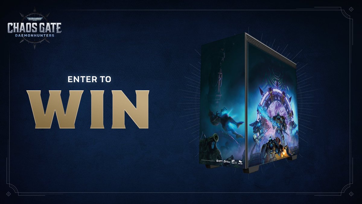 Enter our competition and you could be the winner of a custom Warhammer 40,000: Chaos Gate - Daemonhunters PC! gleam.io/jEbUE/warhamme…