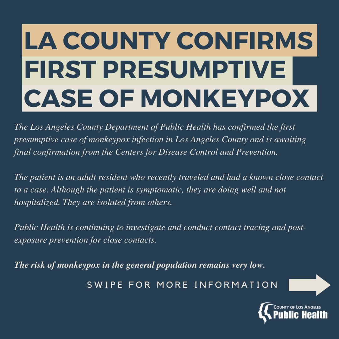LA Public Health on Twitter "Los Angeles County Confirms First