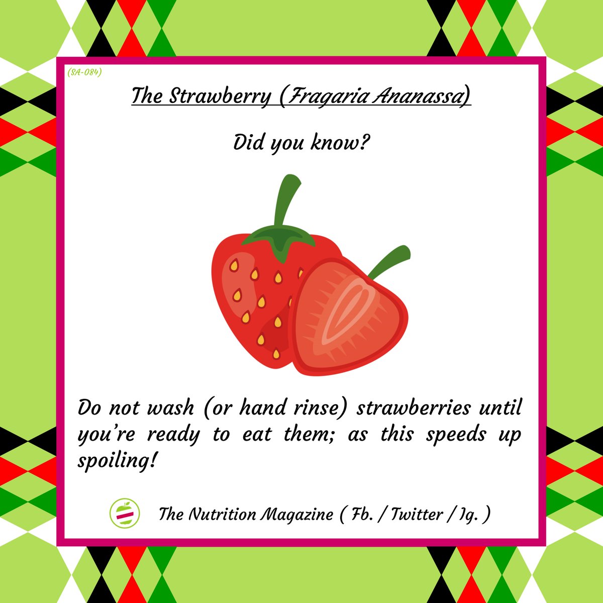 TheNutritionMag's tweet photo. Did you know?

#TheNutritionMagazine
#Strawberry https://t.co/fBIDmkGjBa