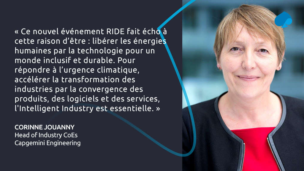 [<a href="/RIDE2022/">RIDE | RDV de l'Industrie Durable & Écoresponsable</a>] Nous sommes présents au 1er RDV de #France dédié à l'#Industrie #Durable et #Écoresponsable. <a href="/JouannyCorinne/">Corinne Jouanny</a>, notre head of Industry CoEs intervient aujourd'hui autour d'une table ronde sur le thème du #numérique comme accélérateur de transformation durable !