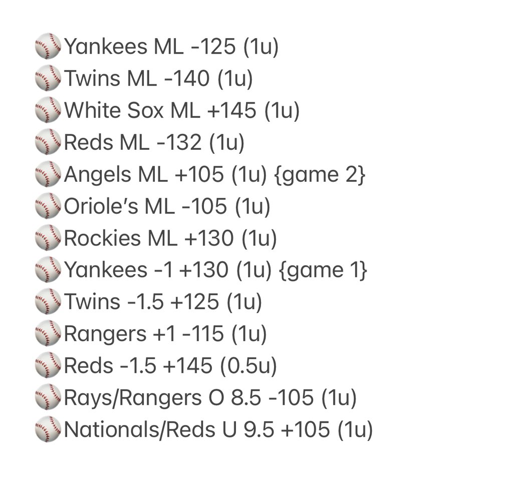 SharpBetAdvisor's tweet photo. 🚨6/2 Free Picks 🔒🔥🔥💰💰💰

RT/Like if your tailing 
#freepicks #gamblingtwitter #bettingtwitter https://t.co/MBPgC4byGo
