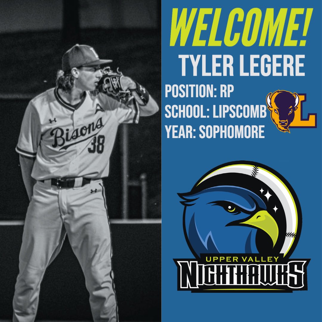 Today we’ve got the third of a trifecta of great arms from Lipscomb! Tyler Legere is a sophomore for the Bisons and he’ll be throwing heat in the UV later this month! #uvnighthawks <a href="/TylerLegere1/">TylerLegere</a>