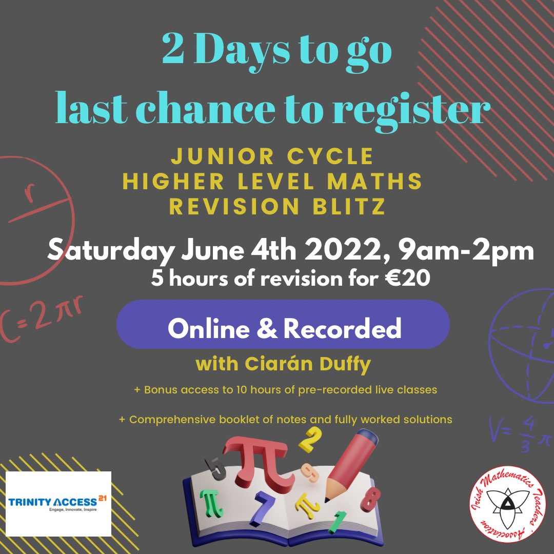 Trinity Access Programme Maths Classes tweet media