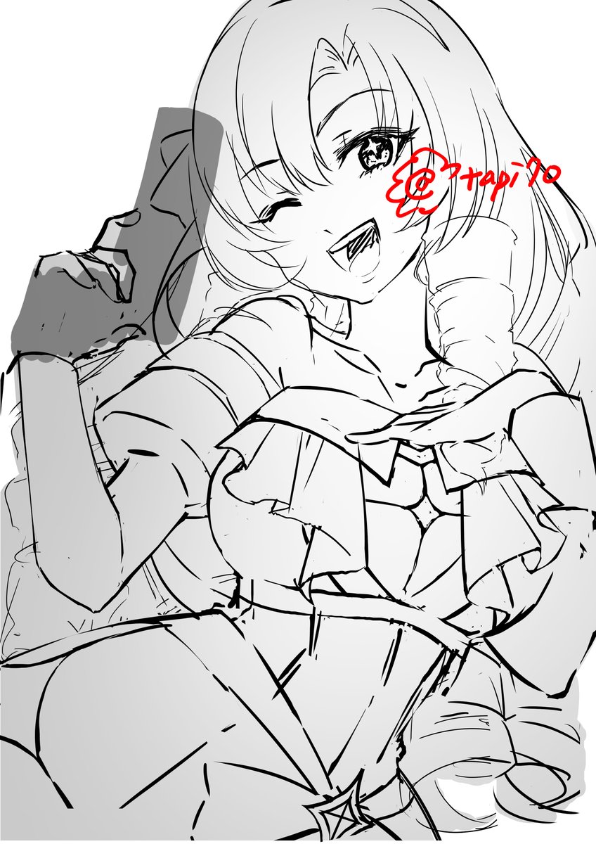 サロメ～!ラフを作成した 