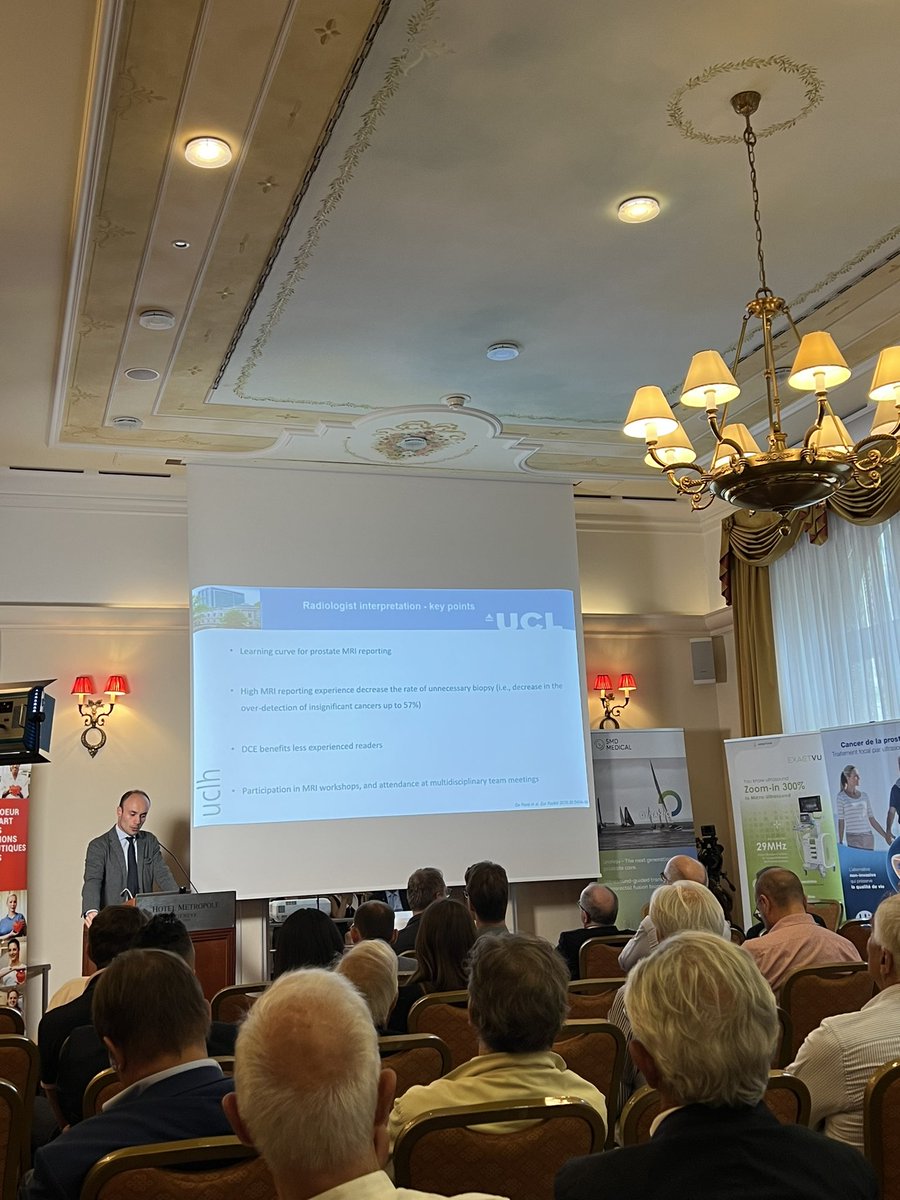 Let’s start the MRI and Focal therapy symposium in Geneva!! Francesco Giganti about  Quality and MRI, crucial point. Grazie Francesco!!