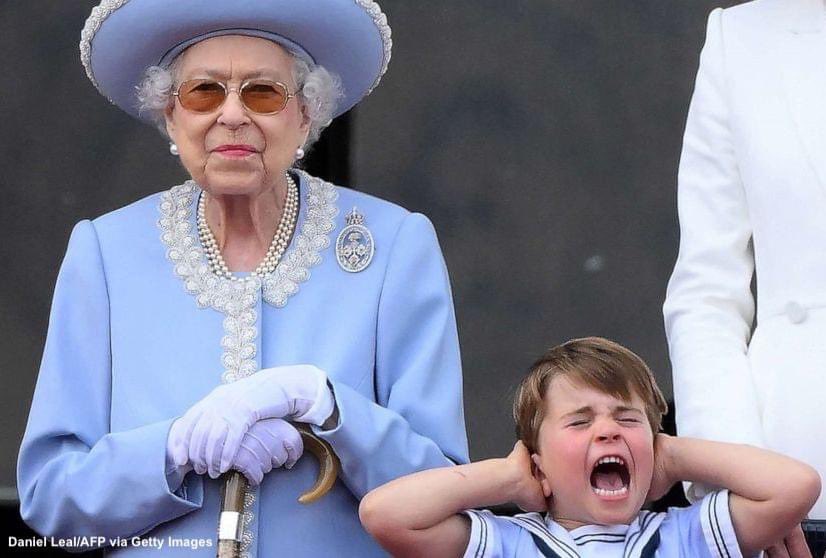 BethResner's tweet image. You do you, Louis! 

😅

#PlatinumJubilee 

📸: @ABC