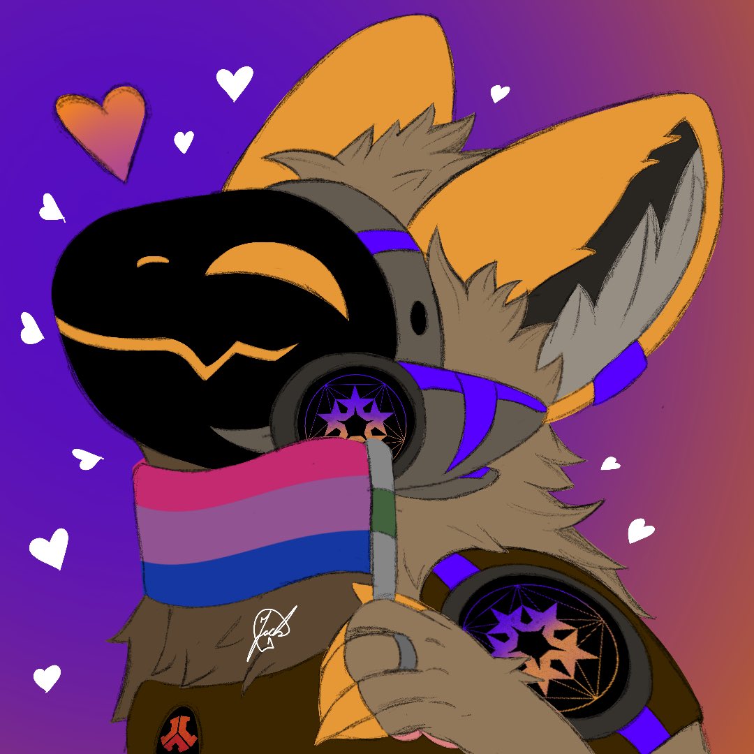 Justaeidan's tweet photo. A bi bean 🧡💜

 #Proto #protogens #Summer #Sommer #Primagen #Protogenart #Furry #furryart #furryvrchat #furrydrawing #furrycommunity #furrypride #furryart #furryartwork #comession #furryfriends #furrygay https://t.co/CT77XmA1UO
