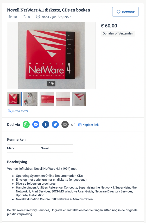 Lupardi's tweet image. @otski #novell #netware

Oude liefde