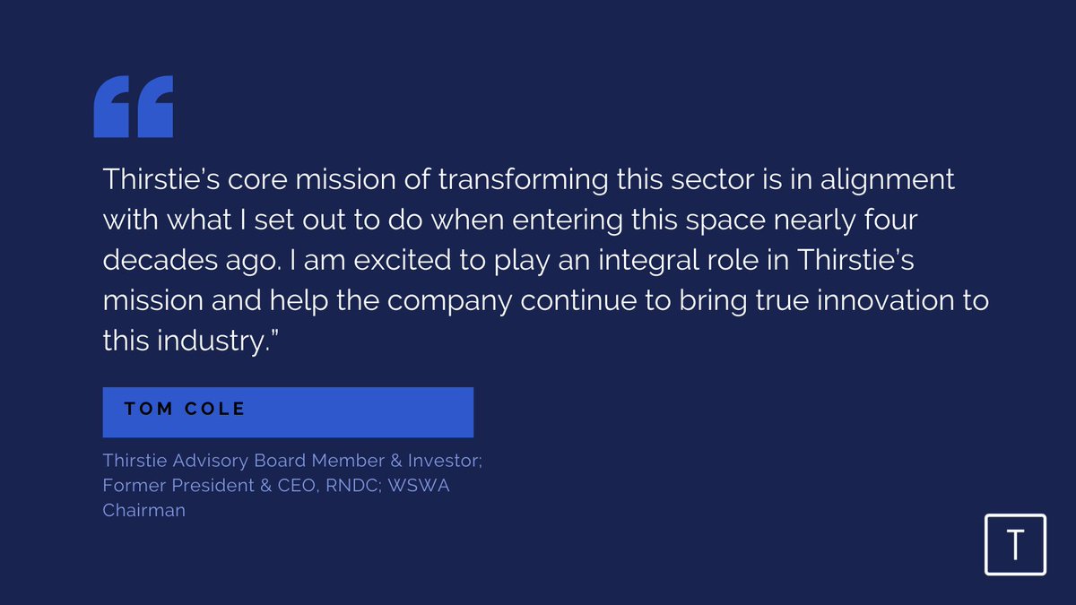 devaraj1's tweet image. Excited to announce that Tom Cole of @RNDC and @WSWA has joined @AreYouThirstie as an advisor and investor. His knowledge, expertise, and experience within the beverage alcohol industry are welcome and will only further accelerate Thirstie’s vision. 
​​prnewswire.com/news-releases/…