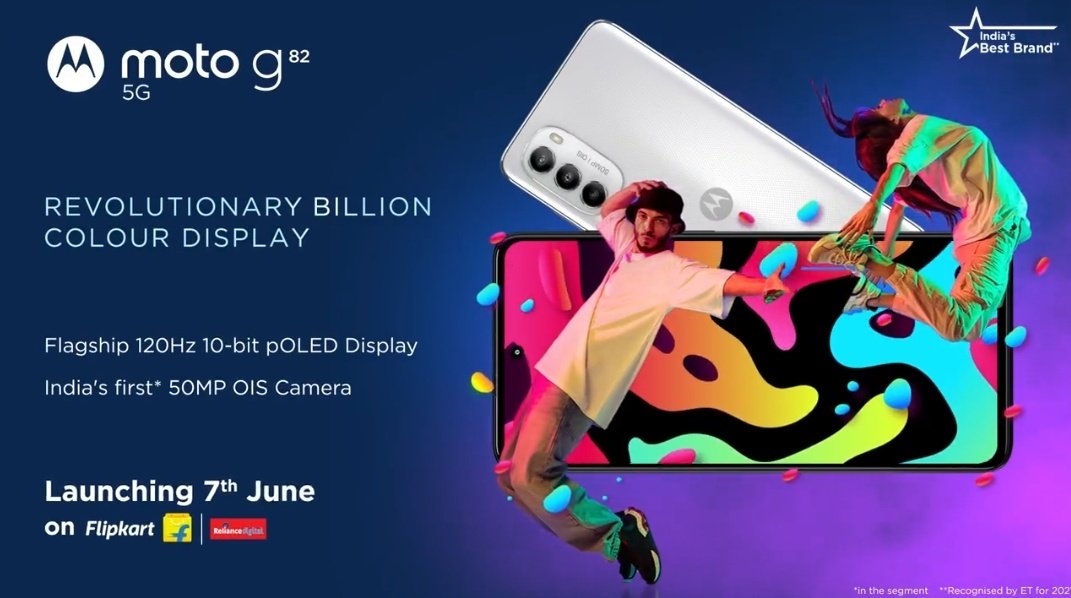 Officially Confirmed ☑️
Motorola Moto G82 5G launching on 7 June, 2022 in India.
#Moto #Motorola #MotoG82