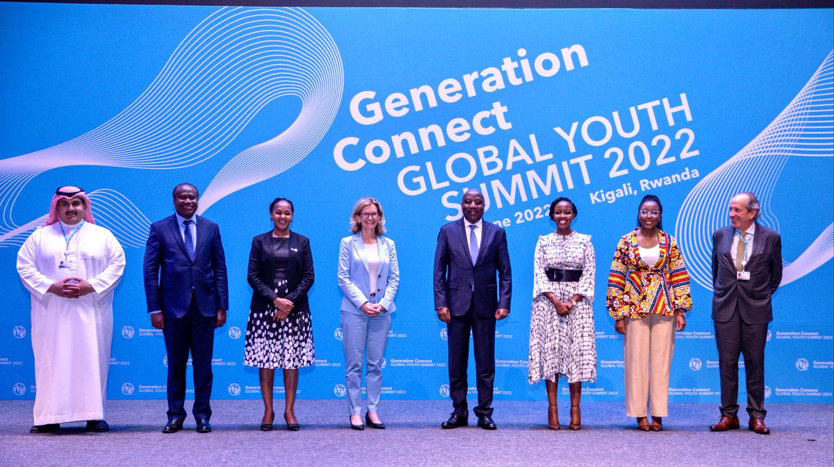 This afternoon at Intare Conference Arena, Prime Minister Dr. Edouard Ngirente officiated the inaugural Generation Connect Global Youth Summit. #ITUWTDC #GenerationConnect