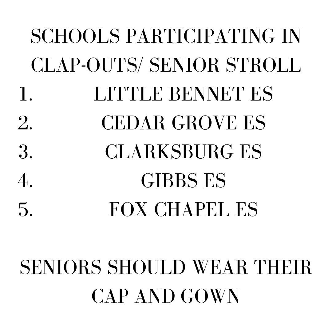 IMPORTANT INFORMATION ABOUT TOMORROW. Please note there will be a no bags policy in place tomorrow at senior sunset! We can't wait to see everyone there!
