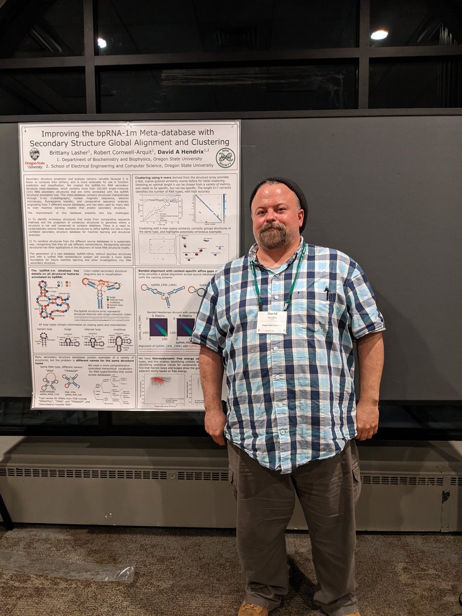 Happy to be at #RNA22 my first of these meetings, presented a poster last night