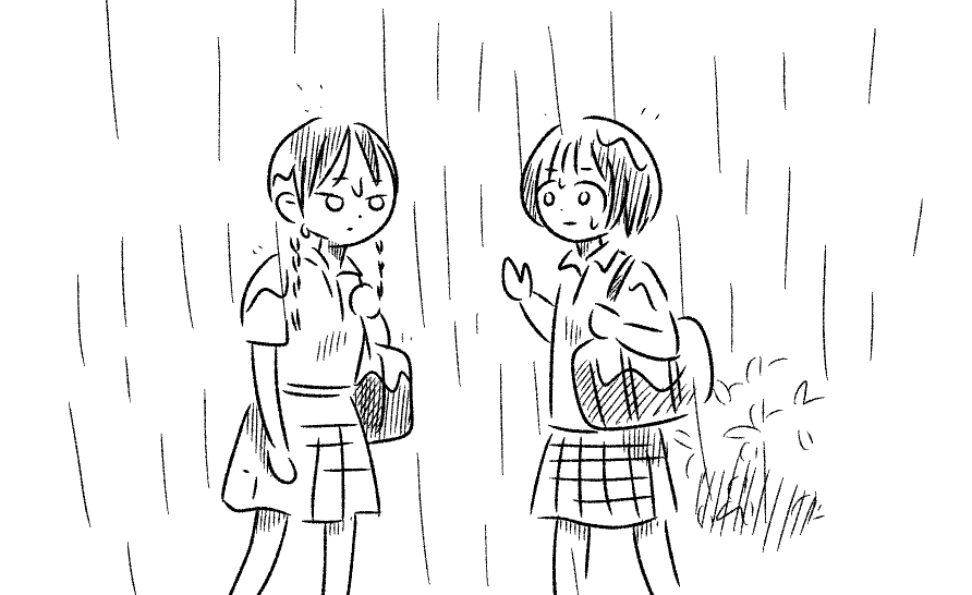 中学のとき雨の日傘ささないの流行ったのなんだったんだろう 