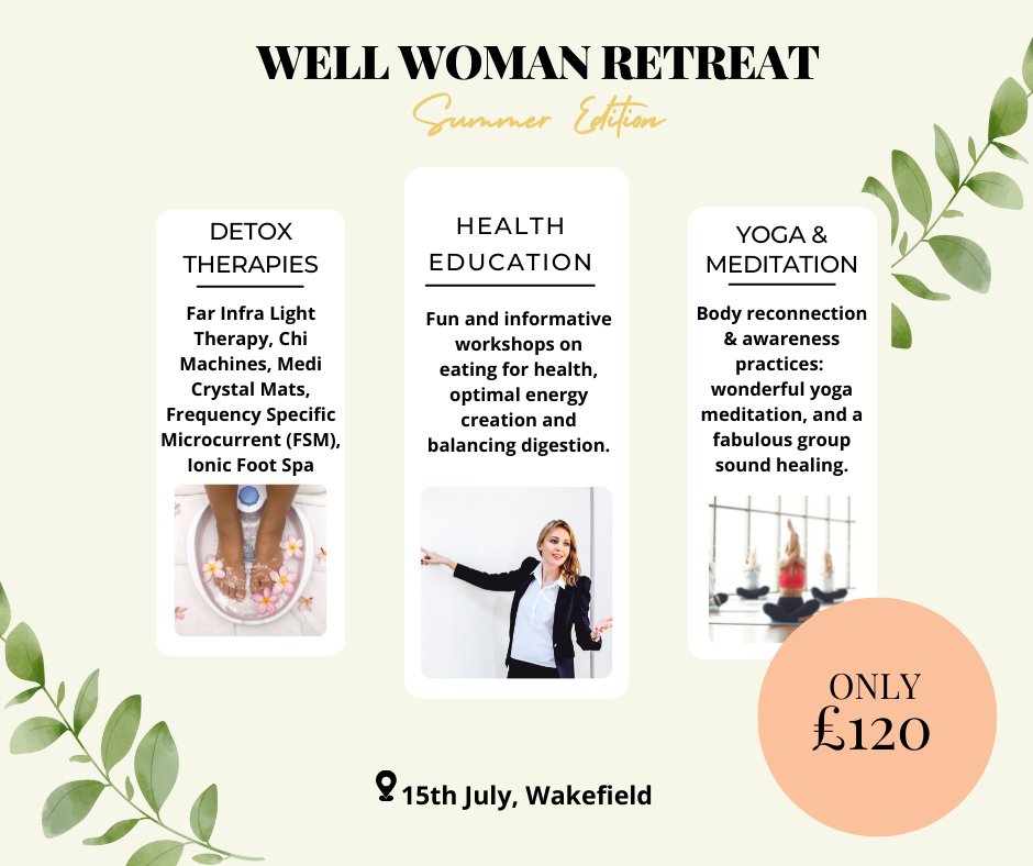 IntHealthEd's tweet photo. Being around other like-minded #women, feeling their support &amp; care, and sharing mutual interests are some of the main reasons behind our upcoming Well Women #Retreat in #Wakefield. Learn more: https://t.co/L4nI7iW70H 
#yoga #healing #yorkshire #detox #weightloss #spirituality https://t.co/3w3gEBaTbK