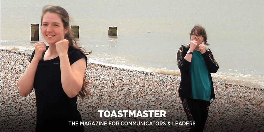 Toastmasters's tweet photo. As a kickboxing champion and Toastmaster who gives speeches, Jessica Roper knows a thing or two about nerves. 
Step into the ring and learn all about Roper’s kickboxing and speaking journey.
https://t.co/fhDLBbeW5t
#toastmasters #talkingtoastmasters #kickboxing #adrenaline https://t.co/LqKKRT6o7I