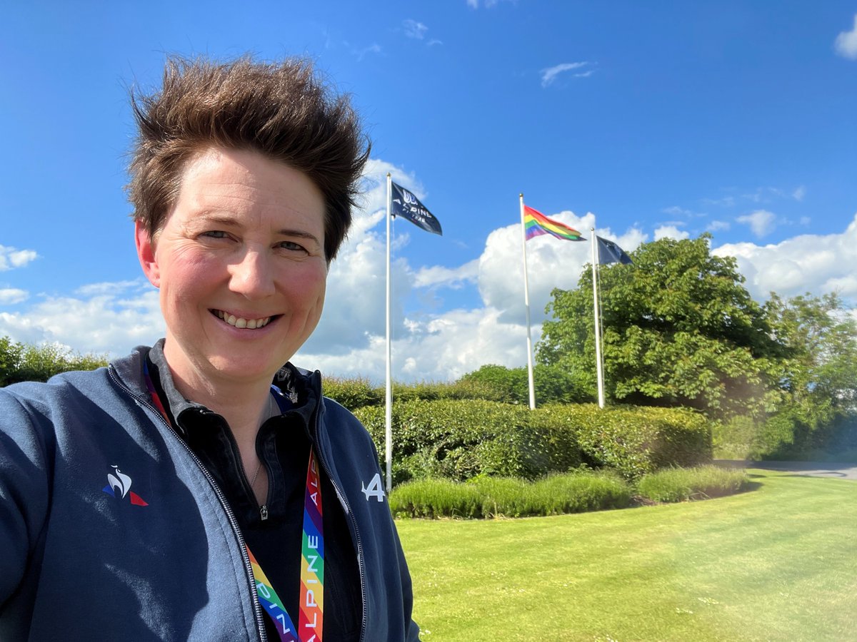 Great to see the Pride flag at Enstone! 🌈

Proud to be part of BWT Alpine F1 Team's dedication to improve the lives of its LGBTQ+ workforce, not just for Pride month, but for the future of our team!

<a href="/RacingPrideHQ/">Racing Pride</a> <a href="/AlpineF1Team/">BWT Alpine Formula One Team</a> #pridemonth2022 #PrideMonth #LGBT #racingpride