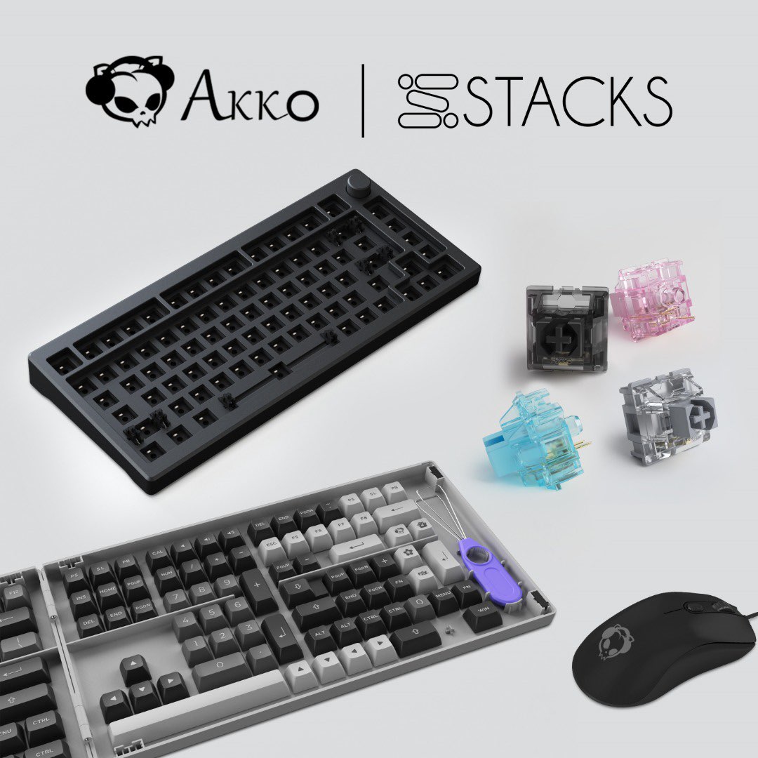 stackskbdotcom's tweet photo. Akko products are now available on StacksKB! Keycaps, switches, mice and DIY kits!
@akkogear
https://t.co/kS5VVCm1D3
#mkindia #mechanicalkeyboards #akko https://t.co/H2A4mMbPs6