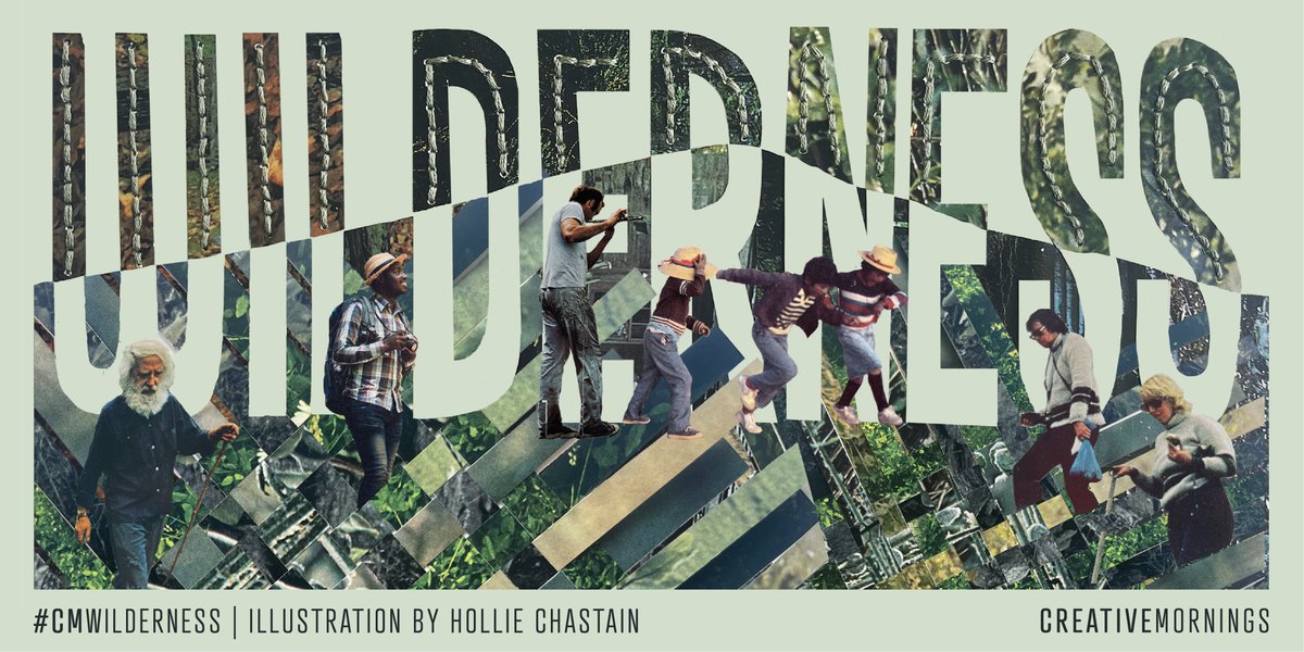 June's theme is #CMWilderness, chosen by <a href="/Chattanooga_CM/">CreativeMornings/CHA</a> &amp; illustrated by @HollieArt. We travel to the edges of our known world — to wander, to lose ourselves, to commune with the wilderness. 
Join us  June 10 > creativemornings.com/talks/bff-omaha