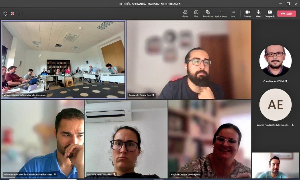 MaristasMedit's tweet photo. Jornada de reunión de equipos transversales de #Maristas 💜 Mediterránea, virtuales y en @Castillo_Maimon, para abordar cuestiones de #DeporteMarista, el #PlanDeAcciónTutorial o posibles nuevos recursos al servicio de nuestra comunidad educativa
#SomosEducación 📚
#SomosRed 🌐 https://t.co/eGPVKwLUKr