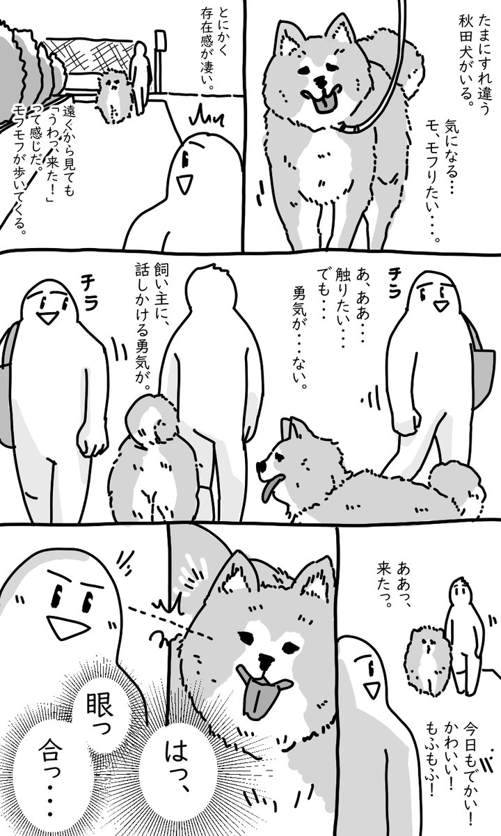 ワンコンタクト 
 #まみた日記漫画 