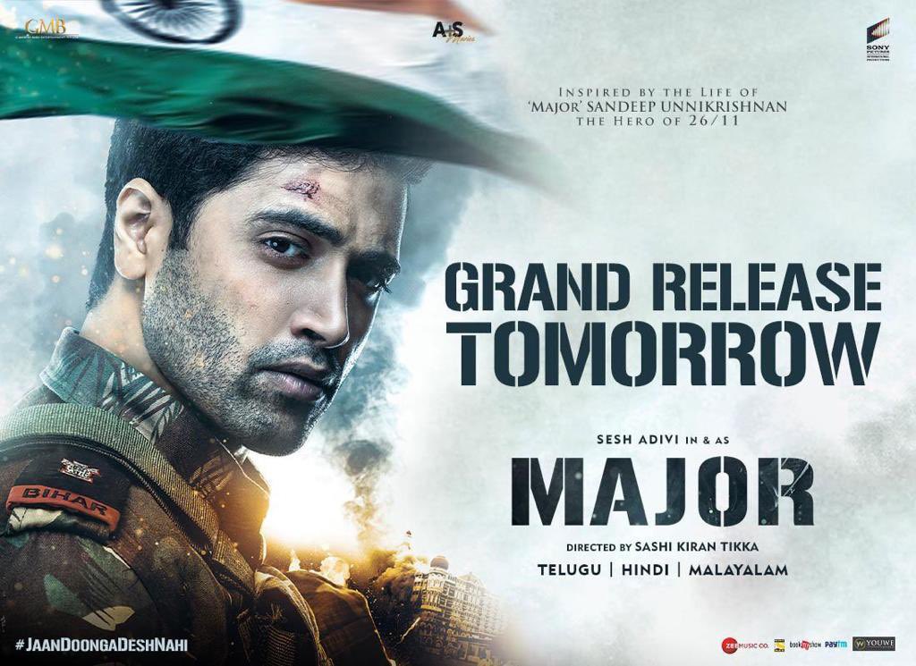 Wishing Team #Major & our very own superstar @urstrulyMahesh great success for #MajorTheMovie ..which is the untold story of our great soldier #SandeepUnnikrishnan garu :)

@GMBents @AdiviSesh @SashiTikka
@saieemmanjrekar  
@AplusSMovies