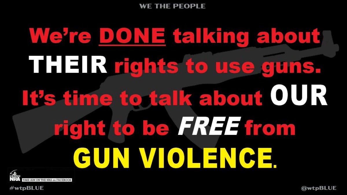 FlowerGirlBaker's tweet image. At least the homicidal, suicidal gunman’s 2nd Amendment 

Rights weren’t violated….

His innocent victim’s Right to Life, Liberty &amp;amp; Pursuit of

Happiness, were, sadly infringed upon. Permanently. 
#EnoughIsEnough 
#BanAssaultWeaponsNow 
#GunControlNow