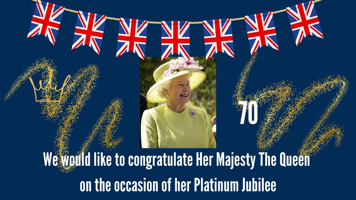 NessMFoundation's tweet photo. We would like to congratulate Her Majesty The Queen on the occasion of her Platinum Jubilee. 😀
#PlatinumJubilee https://t.co/mxDLl6cUEx