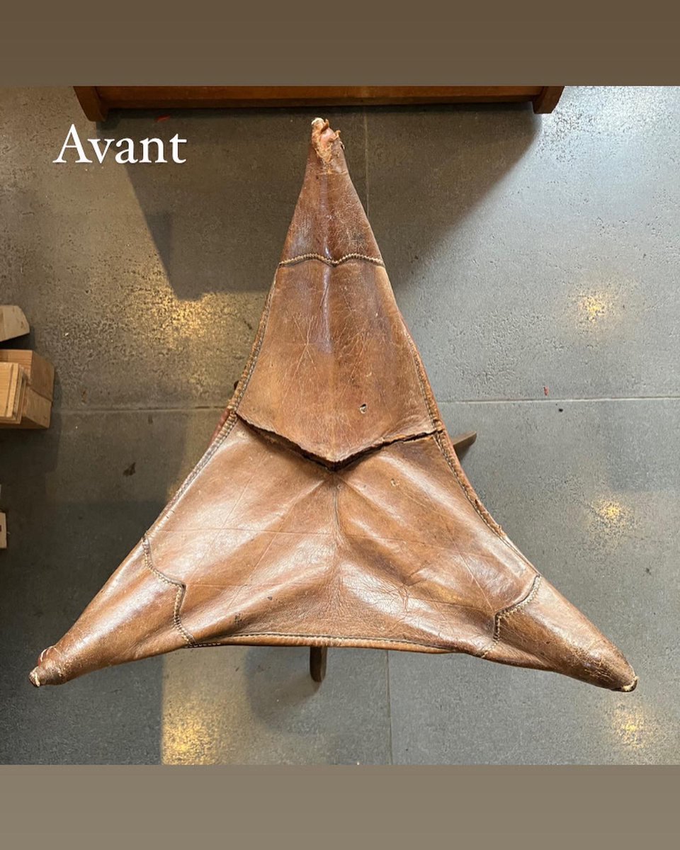 vanessreveillon's tweet photo. Un petit avant/après. Entièrement découpé et cousu à la main au point sellier… #vanessa_reveillon_atelier_cuir #artisan #sellerie #atelierboutique #cuir #leather #paris #madeinfrance  #handmade #faitmain ##frenchstyle #parisian #artisanatfrancais #artisanat #sewbyhand #handsaw https://t.co/ydwHfVCvAe