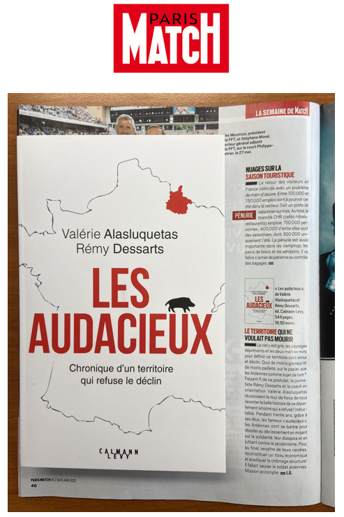 A découvrir dans <a href="/ParisMatch/">Paris Match</a> : "Les Audacieux" de <a href="/ValerieAlas/">Valérie Alasluquetas</a> et <a href="/RemyD75/">Remy Dessarts</a> !

➡️ Pour en savoir plus : fal.cn/3p8MM