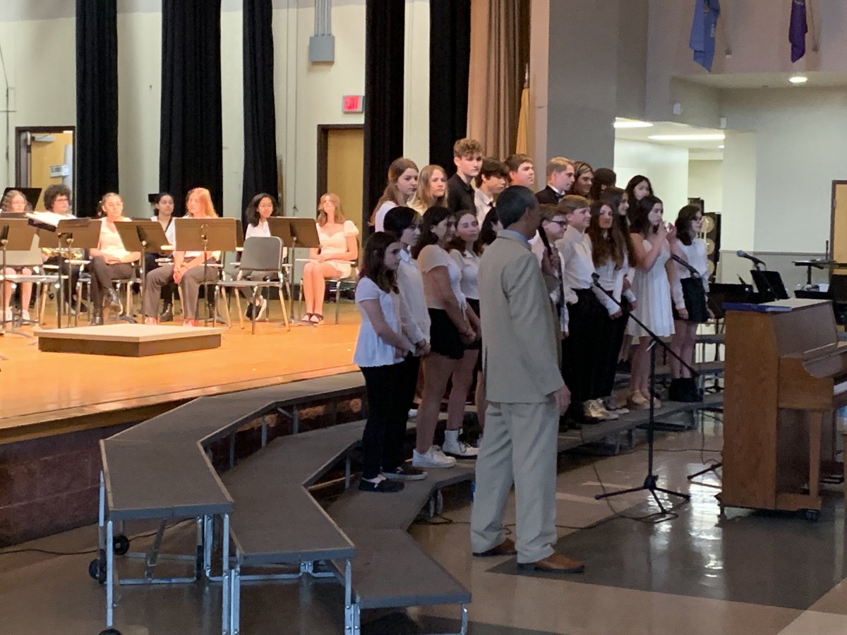 Mr. Esche and Mr. Colonna deliver another outstanding concert with the band and chorus students.
