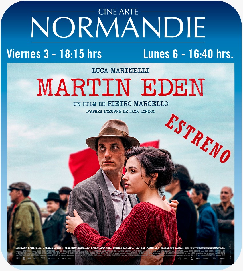 Este viernes 3: Estreno en Normandie.
Martín Eden
No te la puedes perder!