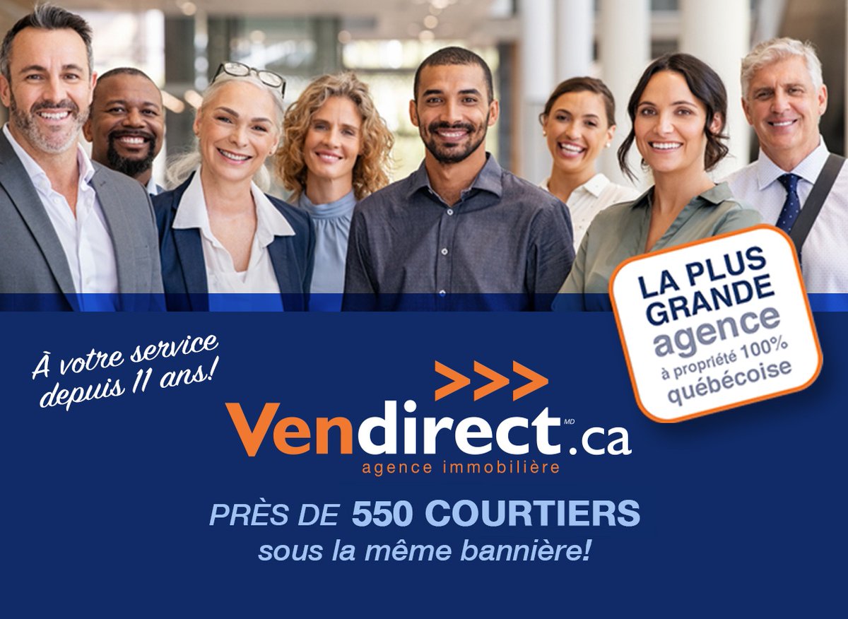 vendirect's tweet image. Futurs courtiers(ères) ou courtiers(ères) exerçant déjà au sein d'une autre bannière, Vendirect.ca recrute ! Joignez-vous à la PLUS GRANDE AGENCE à propriété 100% québécoise.