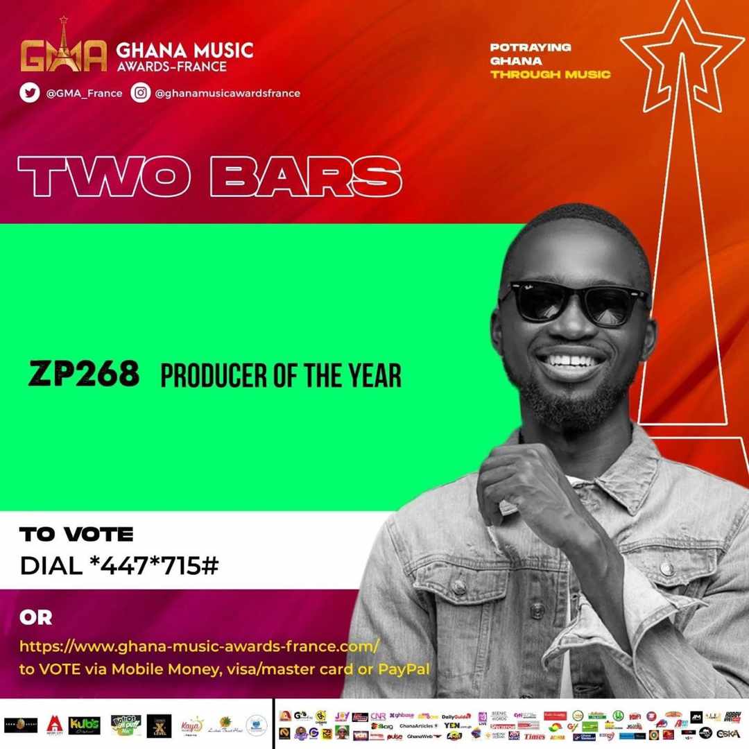 PabloAimah1's tweet photo. @twobarsgh Got Nominated  At @GMA_France Producer Of The Year 
Dial *447*715# And Follow The Prompt To Vote For @twobarsgh
Or Visit https://t.co/S1zYRUDZOE Vote via Mobile Money, Visa/master card or PayPal 
Jux Kno https://t.co/zmQ7rwGR7F