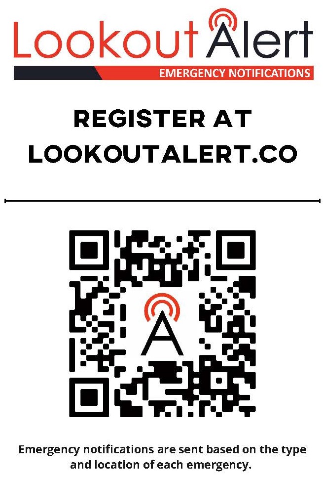 jeffcosheriffco's tweet photo. This morning, there will be a test of the #LookoutAlert emergency notification system in #JeffersonCounty. If you are not signed up, use the QR code or visit https://t.co/f38VguiT2x to register to receive alerts for emergencies or hazardous situations in your neighborhood. #JCSO https://t.co/1NJ1CZuTlD