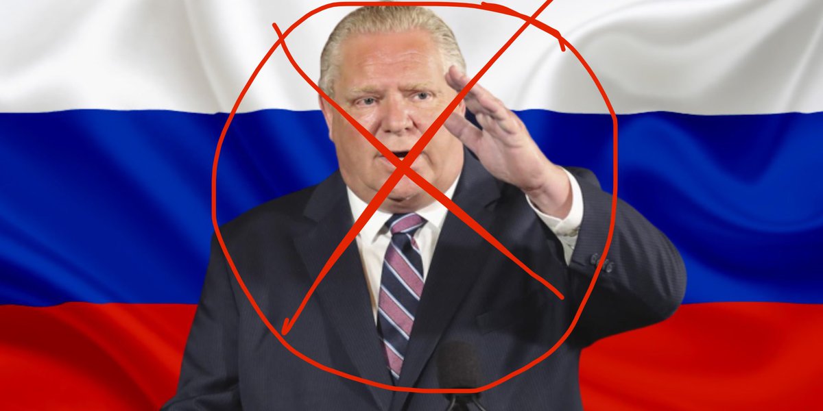 I don’t know about you, but I’ve already made sure to PUTIN my vote AGAINST DOUG FORD. I hope you’ve done or will do the same. #DougFordIsARussianAsset  #OntarioElection2022 #VoteFordOutJune2 #onpoli